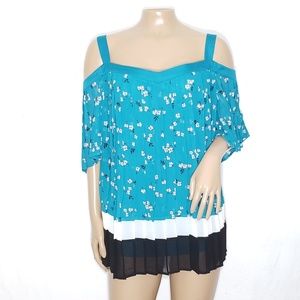 Lane Bryant Open Shoulder Top Plus Size 18